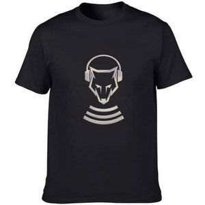 Black shirt with silver W.P. logo